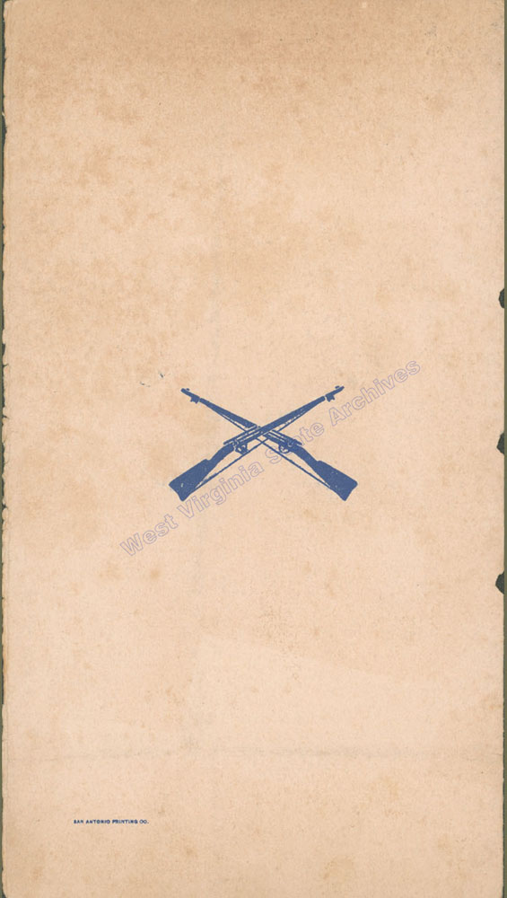First Brigade, 12th Provisional Division, banquet program, 1916. (Ms2018-005)