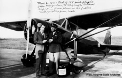 Randolph and airplane