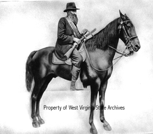 "Devil Anse" on horseback"