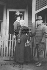 Mother Jones under house arrest at Pratt, 1913