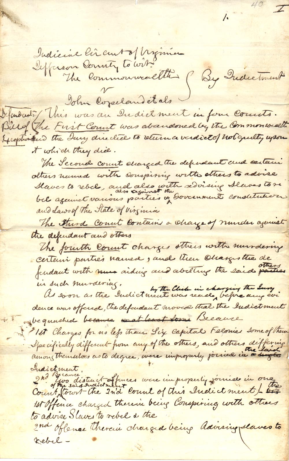 John Brown Papers Held By Jefferson County Circuit Clerk s Office
