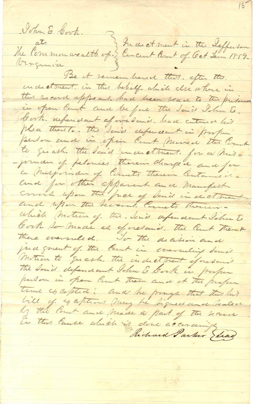 John Brown Papers Held By Jefferson County Circuit Clerk s Office