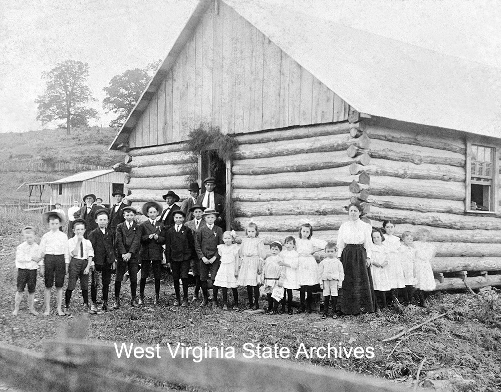 School at Burlington, Mineral County, circa 1905. Joanna Lyon Collection, West Virginia State Archives (097105)