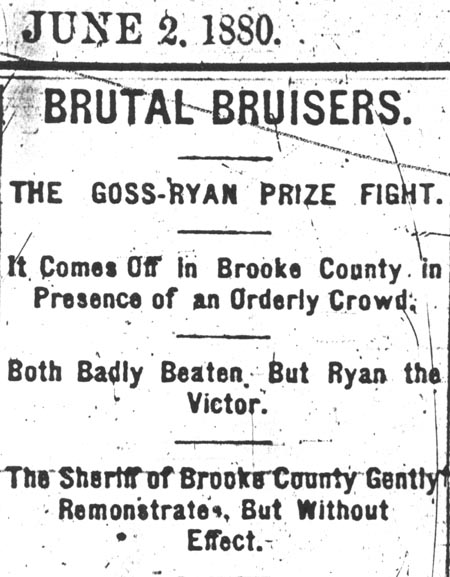 Headline for the Goss-Ryan Prize Fight