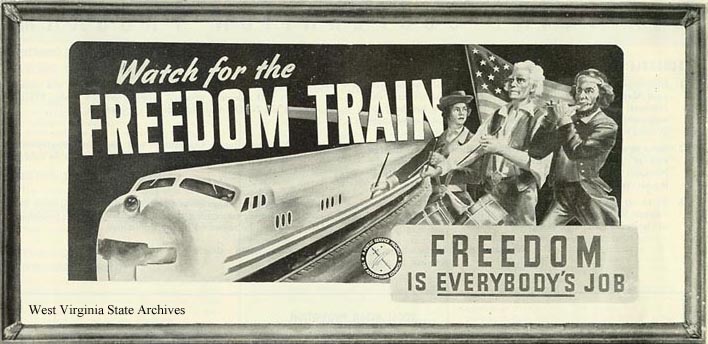 Advertising for the Freedom Train