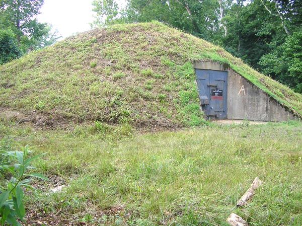One of the igloos where the TNT was stored at the West Virginia Ordnance
Plant near Point Pleasant