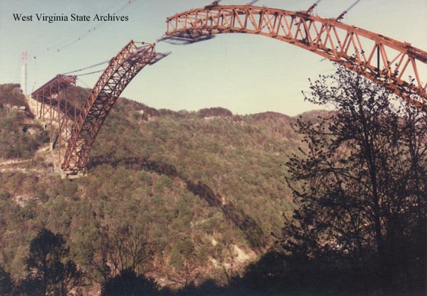 Construction of the New River Gorge Bridge