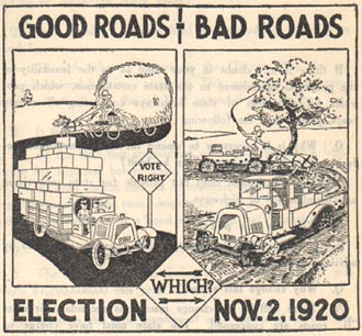 Illustration from Good Roads Amendment
pamphlet