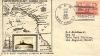 Envelope from the US Fleet, Summer Cruise, 1938