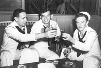 December 6, 1941. Left to right: Jack Miller, John Szwerda, Clifford Olds