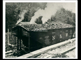 First N&W coal car loaded at Caretta.