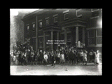 Group of children outside the Gary Grade School. United States Steel Number 29.