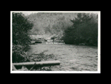 Stream leading up to bridge. (186)