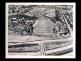 Aerial view of Mount de Chantal Visitation Academy and Wheeling College (Wheeling Jesuit) in Wheeling showing Interstate 70.