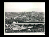 Wheeling Island fairgrounds with view of Wheeling in the background.