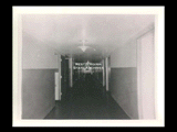 Interior view of Ohio Valley Hospital showing the corridor in the Maternity Division.