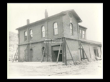 View of two story brick building of Wheeling LaBelle.
