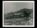 B&O Railroad train after flood at Triadelphia.