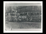 Part of panoramic of employees of Augustus Pollack Crown Stogies factories. Left cirkut.