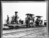 B&O Railroad cars in West Virginia Semi-centennial celebration in Wheeling.