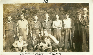 Group of CCC men at Camp White