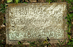 Family marker for Virgil B. Adkins in Hilltop Cemetery. Find A Grave photo courtesy of Fred Long