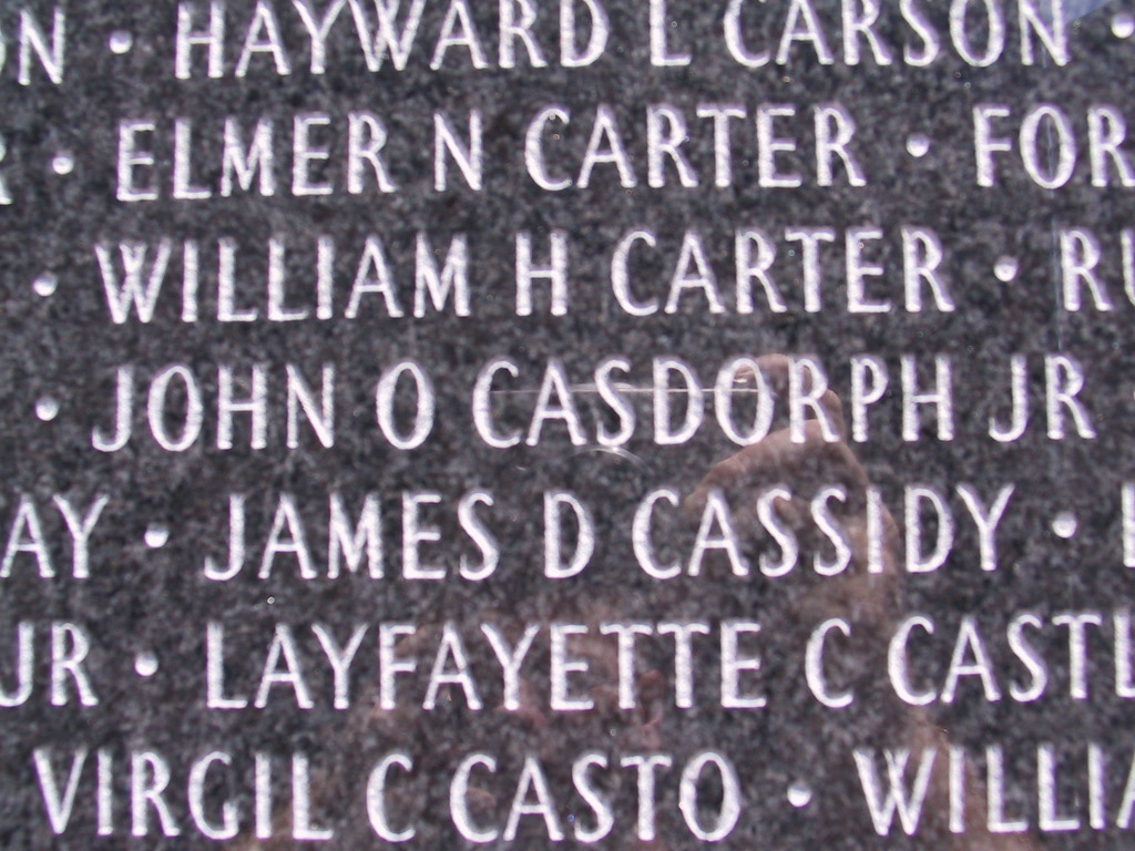 Name on Memorial