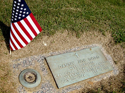 Military grave marker for Cpl. Danny Joe Dodd. Courtesy Vietnam Veterans Memorial Fund