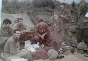 Members of Billy Keith Ford's unit in Vietnam. Courtesy Eddie Ford, nephew of Pfc. Ford