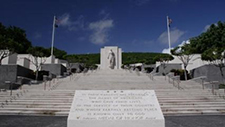 Tablets of the Missing line the entrance to the Honolulu Memorial. Courtesy of American Battle Monuments Commission