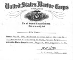 Marine Corps certificate of death for Mike Plasha