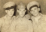 Darrell Wesley Scarbrough (far left) with fellow soldiers