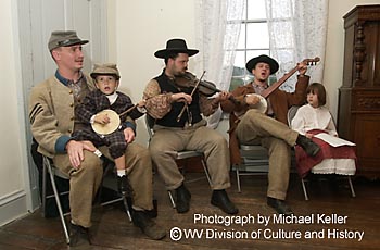 Civil War band plays for dancing